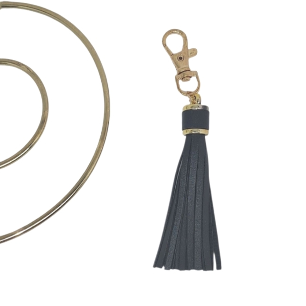 Stylish Black Tassel Keychain